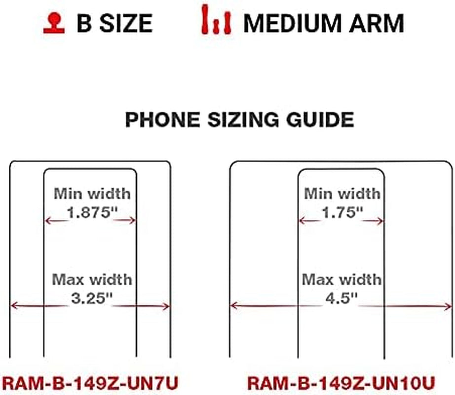 X-Grip Phone Mount with Handlebar U-Bolt Base